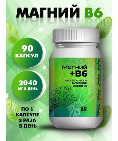 Stefanidi Organic Magnesium +B6 2040 mg 90 capsules