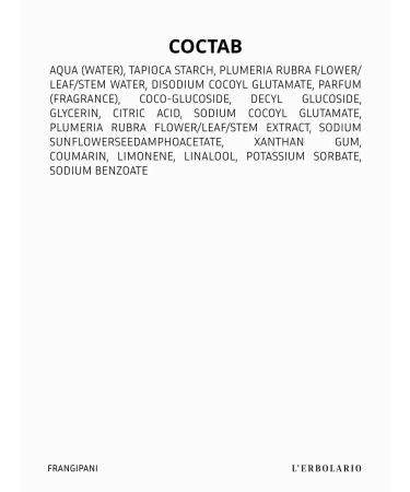 L'ERBOLARIO Shower gel perfumed cleanser Frangipani Bath Gel - Buy Online on GoSupps.com