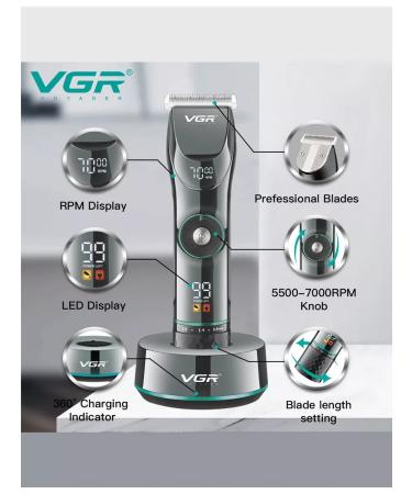 VGR Hair haircut machine V-256 - Buy Online on GoSupps.com