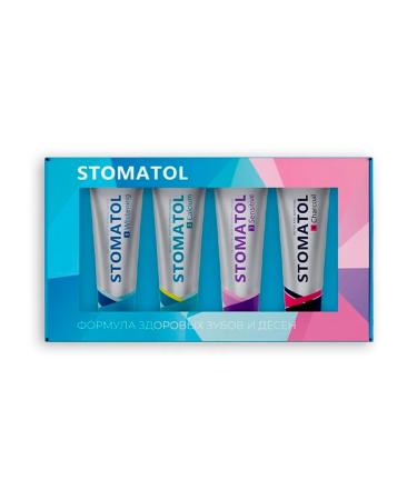 Stomatol Set of denture paste for the whole family 4 pcs of 30 g each - Buy Online on GoSupps.com