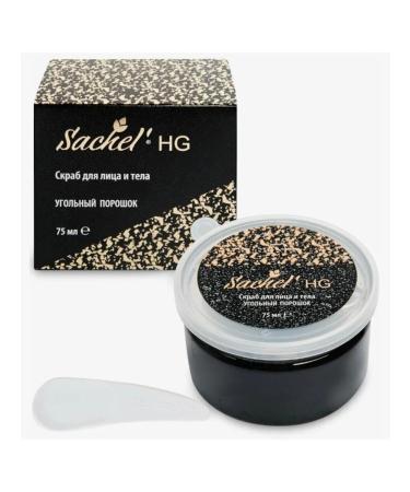 Sashel Face and body scrub coal powder Sachel 75 ml