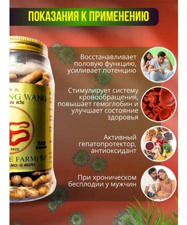 Snake Farm Snake capsules for men's health Sur Pien Prieng Wang - Buy Online on GoSupps.com