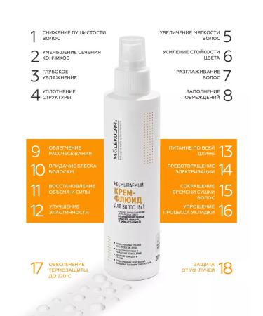 MOLECULAR Hair fluid cream 18v1 - Buy Online on GoSupps.com
