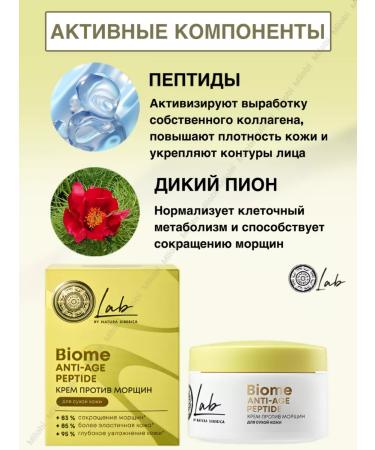 Natura Siberica Peptide wrinkles for dry skin 50 ml - Buy Online on GoSupps.com