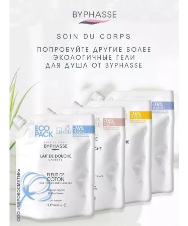 Byphasse Set for shower gel 1 liter + body cream 500 ml - Buy Online on GoSupps.com