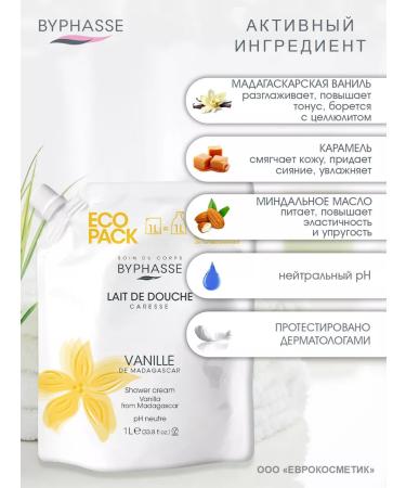 Byphasse Set for shower gel 1 liter + body cream 500 ml - Buy Online on GoSupps.com