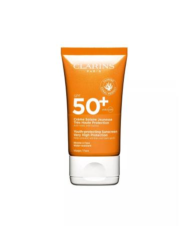 Clarins Sunscreen face cream against wrinkles SPF 50+