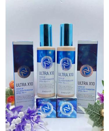 Kosmetik shop ENOGH LTRA X10 Cover Up Collagen Foundation 13t - Buy Online on GoSupps.com