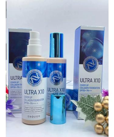 Kosmetik shop ENOGH LTRA X10 Cover Up Collagen Foundation 13t - Buy Online on GoSupps.com