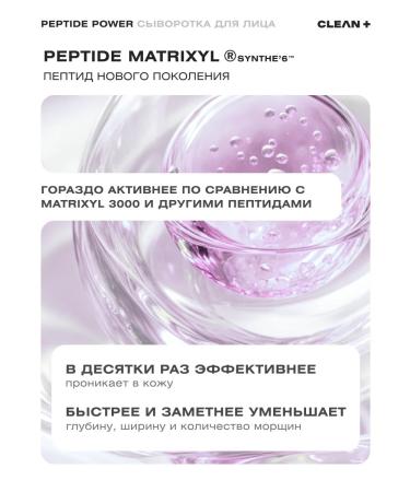 CLEANPLUS Peptide Power Facial Wastea from wrinkles 30 ml - Buy Online on GoSupps.com