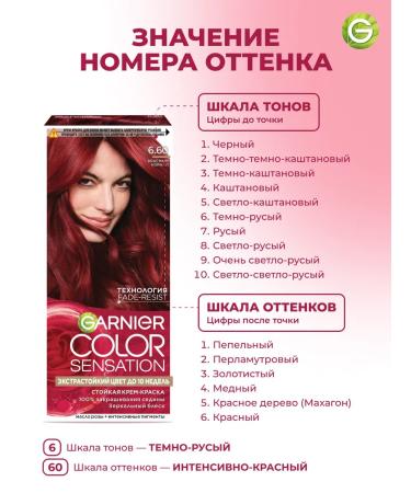 Garnier Hair Cream Color Sensation 6.60 - Buy Online on GoSupps.com