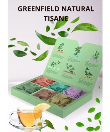 Greenfield Gift set of Natural Tisane tea in pyramids 6 types - Buy Online on GoSupps.com