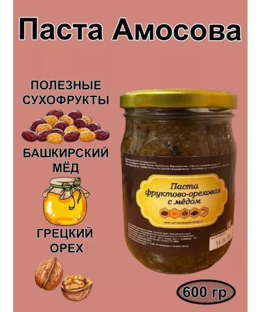 Paste fruit-naughty with honey (paste Amosov) Paste honey