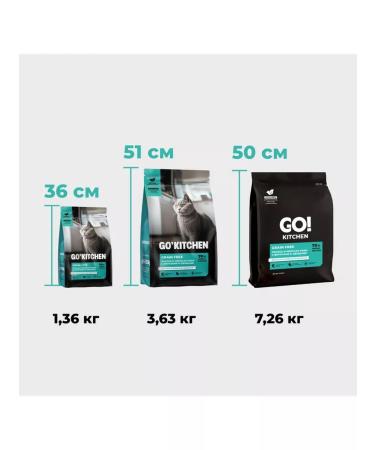 GO'KITCHEN Feed for kittens and cats with salmon and sea fish 7.26kg - Buy Online on GoSupps.com