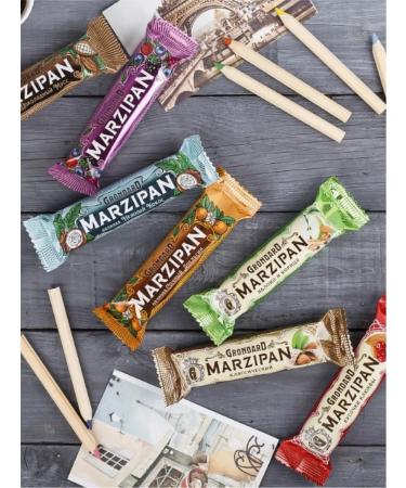 GRONDARD Marcipan bar in dark chocolate "Cranberry" 24 pcs - Buy Online on GoSupps.com