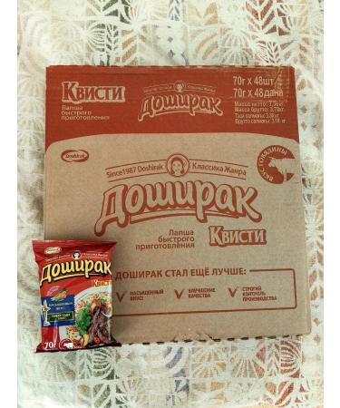 Doshirak Doshiirak Quisty with beef noodles in the Briket 48pcs*70 g - Buy Online on GoSupps.com