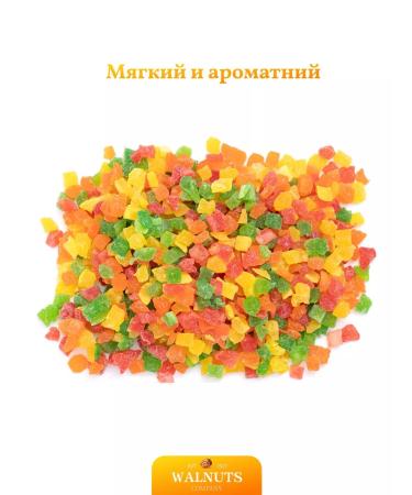 WALNUTS Zuccatia pineapple dried cubes color 500 g - Buy Online on GoSupps.com