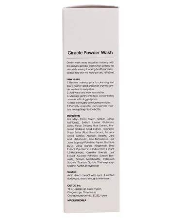 Ciracle Enzyme powder for deep cleansing of the skin - Buy Online on GoSupps.com
