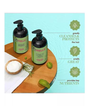 Mielle Organics Shampoo and air conditioning for hair with biotin