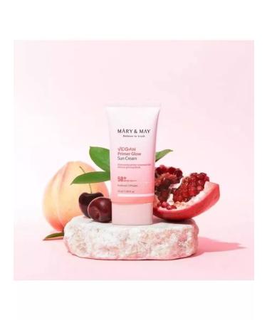 Mary May Vegan Primer Glow SPF50+PA ++++ Facial Sun - Buy Online on GoSupps.com