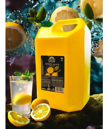 MILI FOOD Lemon concentrated juice "Greek Products" 4 liters - Buy Online on GoSupps.com