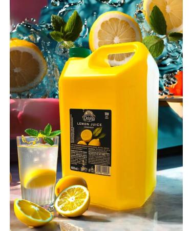 MILI FOOD Lemon concentrated juice "Greek Products" 4 liters - Buy Online on GoSupps.com