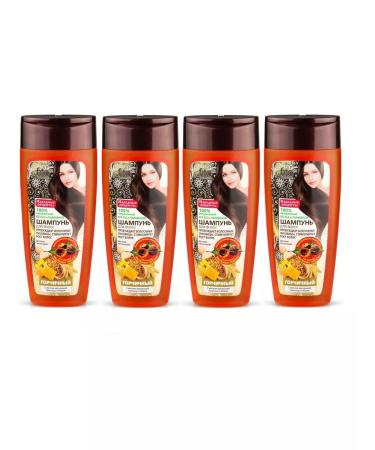 Folk recipes Shampoo for all hair types 270 ml 4pcs