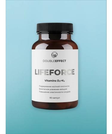 LIFE FORCE Diet Double Effect D3 + K2 - Buy Online on GoSupps.com