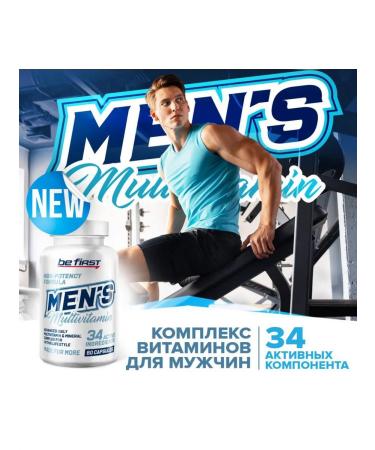 Be First Multivitamins and minerals for men 60 capsules - Buy Online on GoSupps.com