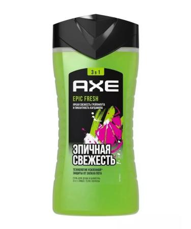 Axe Shope gel shampoo and washing a 3B1 Epic Fresh