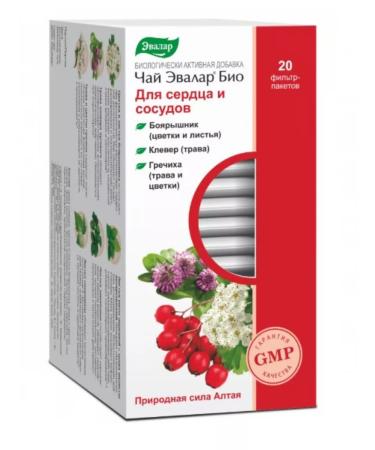 Evalar tea for the heart and blood vessels f p 1.5 g No. 20