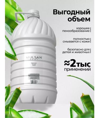 Mulsan Liquid hand soap Aloe Vera 5000 ml - Buy Online on GoSupps.com