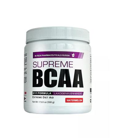 Hi-Tech Pharmaceuticals SUPREME BCAA 8 1 1 With Laxogenin (Watermelon) - Buy Online on GoSupps.com