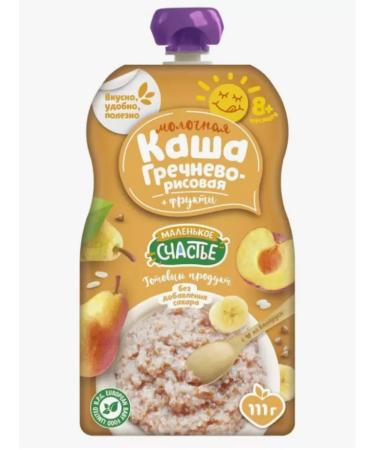 A little happiness Greek-rice porridge with fruits from 8 months 111 gr 12 pcs - Buy Online on GoSupps.com
