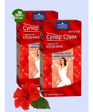 FITERA Phytochis "Super Slim" strawberries 30 pack. 2 g 2 un