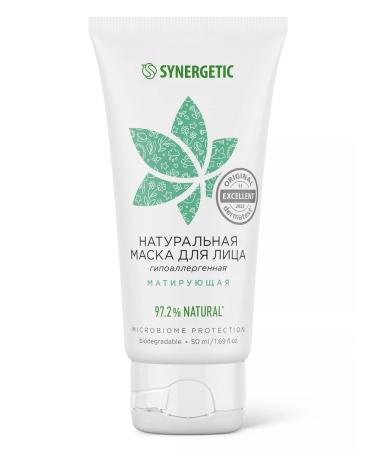 SYNERGETIC Natural face mask matting 50 ml - Buy Online on GoSupps.com