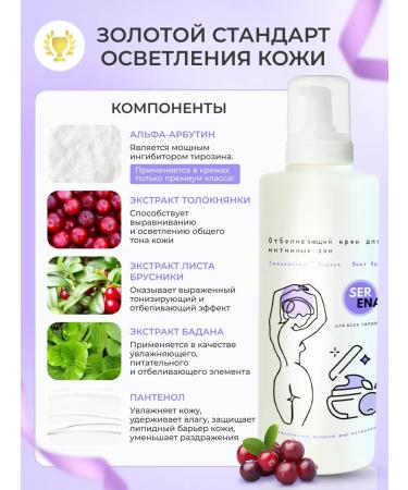 SERENAsu Whitening cream for an intimate zone and body - Buy Online on GoSupps.com