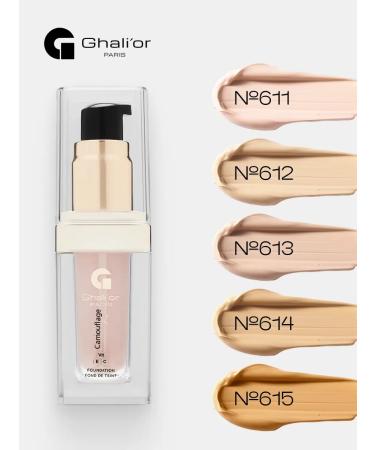 Ghali'or Camouflage tonal basis 15 ml N 611 Beige Clair - Buy Online on GoSupps.com