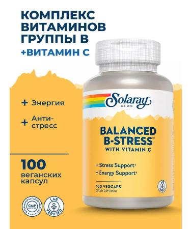 Solaray B-stress with vitamin C Balance B-Stress 100 capsules