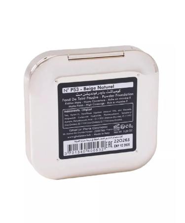 Ghali'or Compact matte powder Matte N P53 Beige Natural Vegan - Buy Online on GoSupps.com