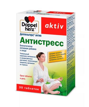 Doppelherz Active anti -stress X30 tablets - Buy Online on GoSupps.com