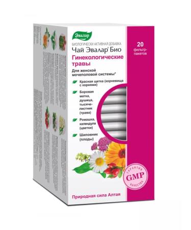 Evalar Tea bio gynecological herbs filter packages 1.5 g 20 pcs