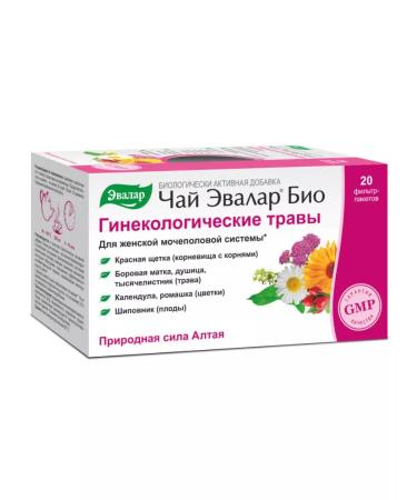 Evalar Tea bio gynecological herbs filter packages 1.5 g 20 pcs - Buy Online on GoSupps.com