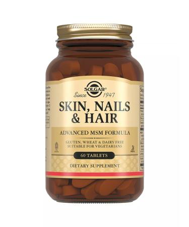 Solgar leather nails and hair 60 pcs - Buy Online on GoSupps.com