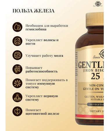 SOLGAR Easily accessible iron gentleman Iron 180 pcs - Buy Online on GoSupps.com