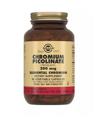 Solgar chromium picoline 90 pcs - Buy Online on GoSupps.com