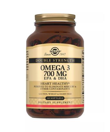 Solgar Double Omega-3 700 mg (EPK and DGK) 60 capsules