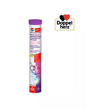 Doppelherz Vitamins for women sparkling tablets (lemon) 15 pcs - Buy Online on GoSupps.com