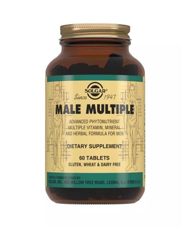 SOLGAR Multivitamin and mineral complex for men 60 pcs - Buy Online on GoSupps.com