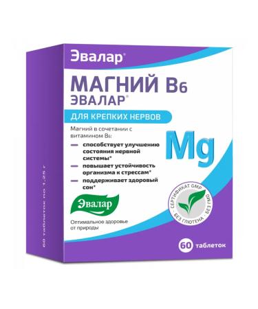 Evalar Magnesium B6 table x60